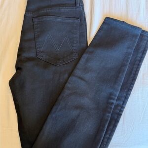 MOTHER Women's Dark Blue Skinny Jeans